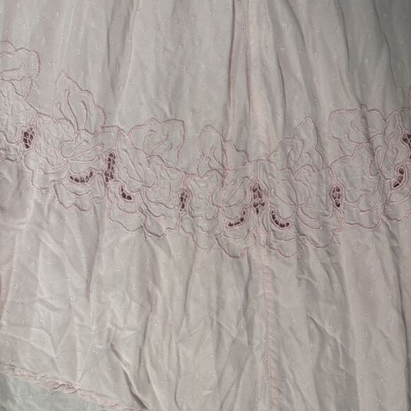 Vintage Bali Emerald Design Midi Skirt Womens Size M Pink Cottagecore Gypsy Boho - Picture 12 of 15